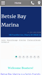 Mobile Screenshot of betsiebaymarina.net